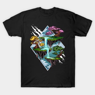 Enchanting Serenity: Floating Isles and Magical Bonsai Trees of Japan T-Shirt